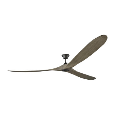 Lentz 99 3 Blade Ceiling Fan With Remote 17 Stories Finish Aged Pewter