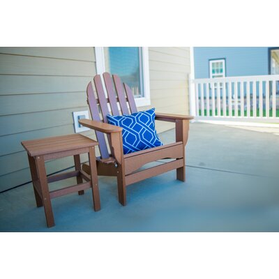 Paterson Plastic Folding Adirondack Chair With Table Rosecliff