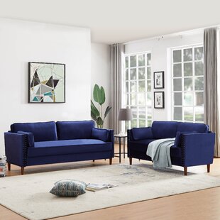 Lisson 2 Piece Velvet Living Room Set by George Oliver