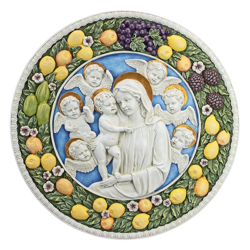 Mary and Child Roundel Wall Décor