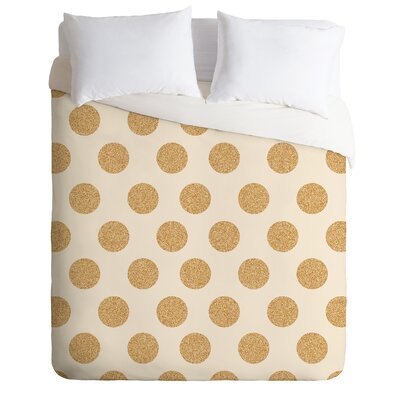 Gold Dots Duvet Cover Set East Urban Home Size King