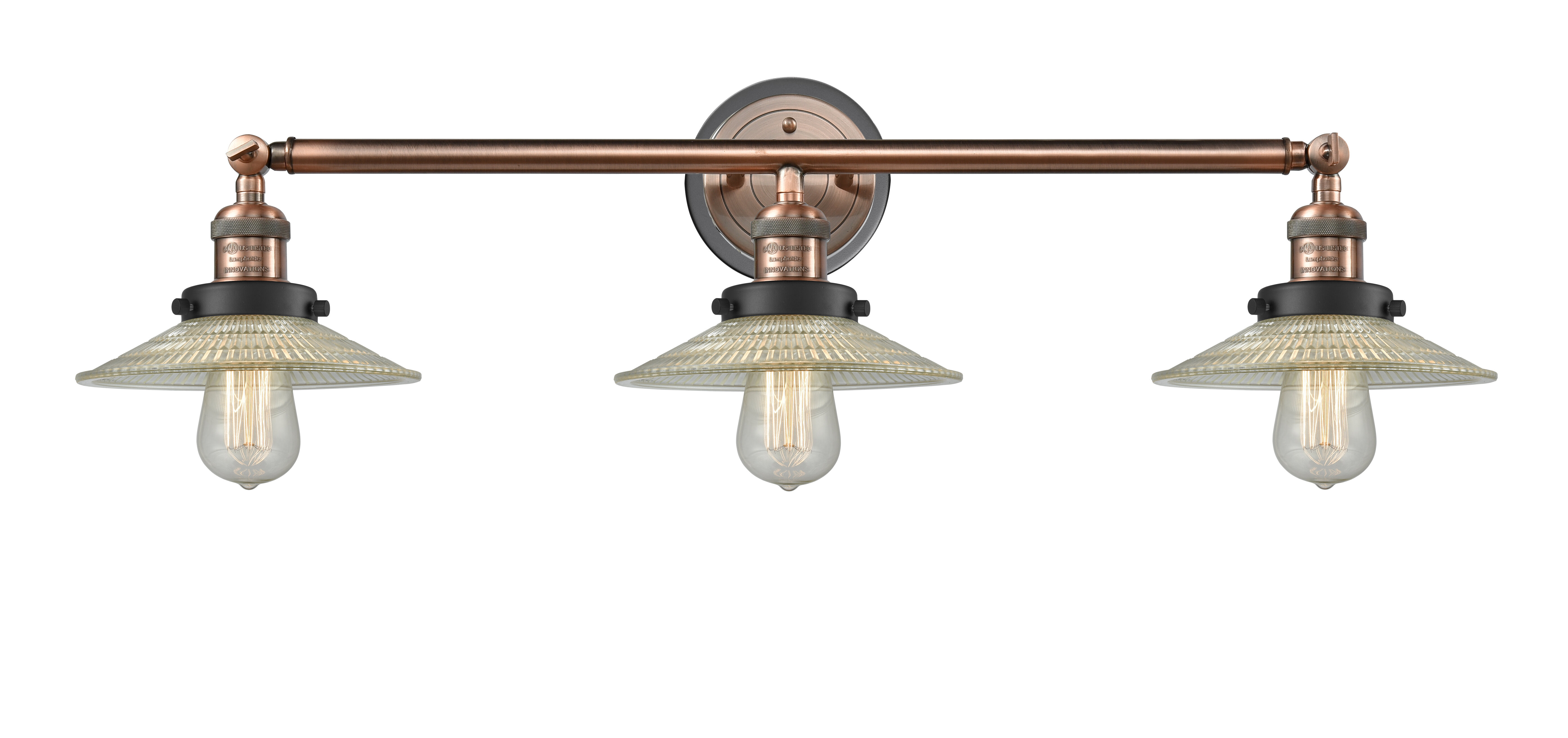 17 Stories Bonin 3 Light Dimmable Antique Copper Vanity Light Wayfair