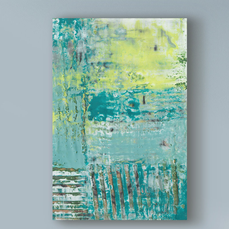 Winston Porter Linear Texture Ii Acrylic Painting Print On