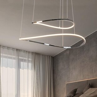 30W LED Hänge Decken Lampe Pendel Leuchte Wohn Zimmer Beleuchtung Tisch weiß
