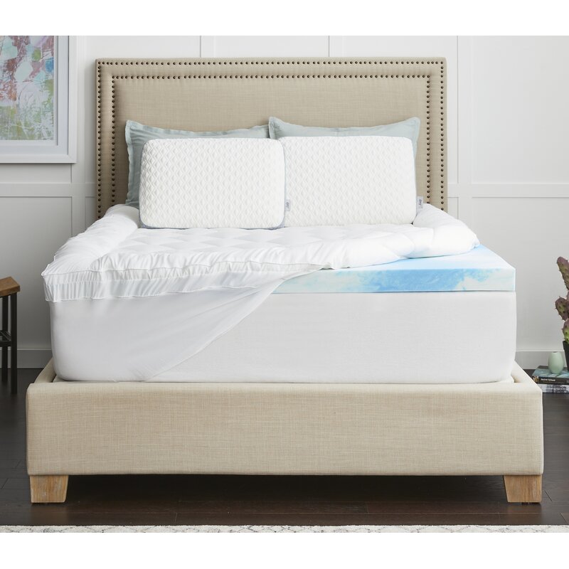 Amazon.com: WEEKENDER 2 Inch Memory Foam Mattress Topper - Queen: Home &  Kitchen