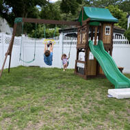 lakewood all cedar swing set
