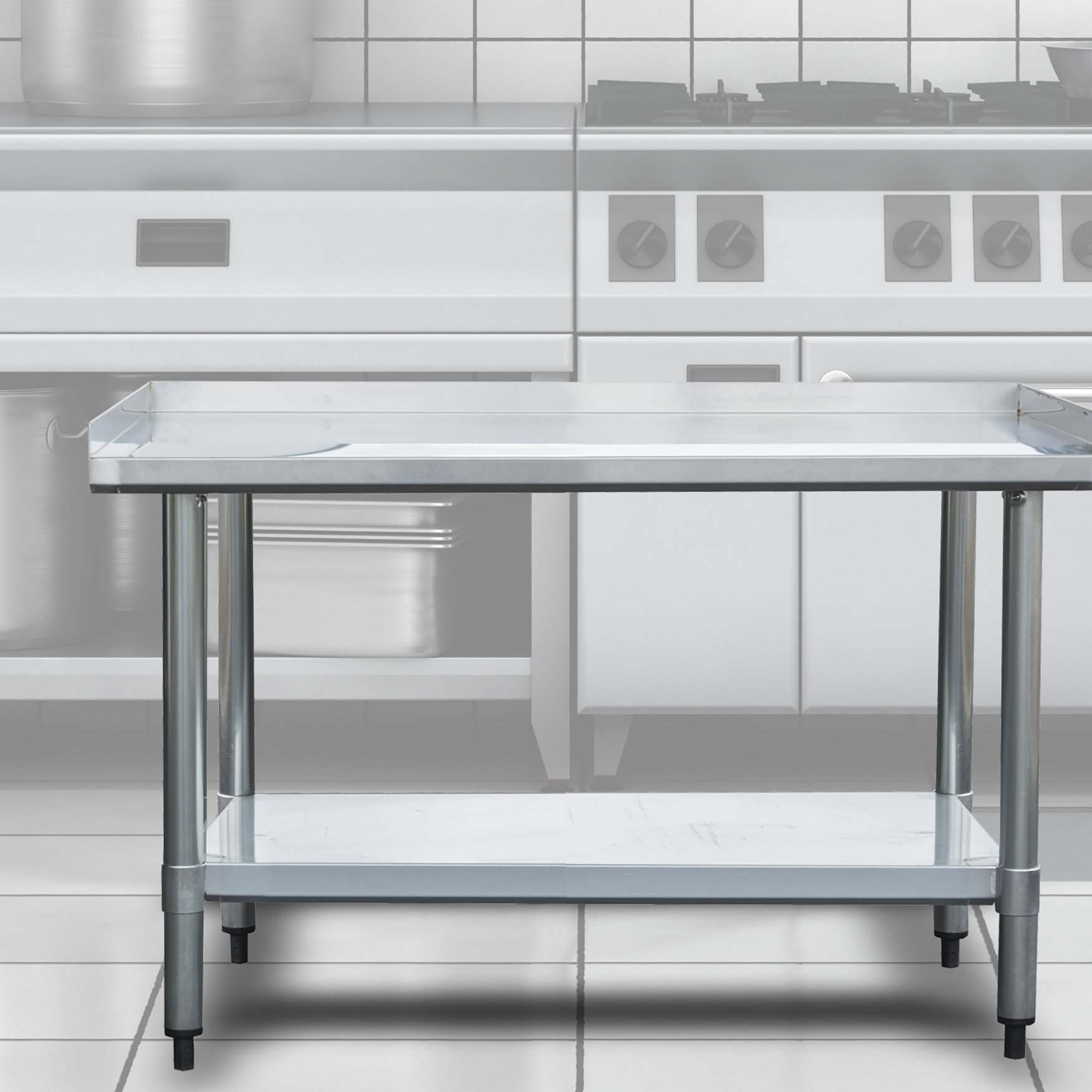 pro series sportsman series upturned edge stainless steel work top workbench wayfair - Stainless Steel Work Bench pro series sportsman series upturned edge stainless steel work top workbench wayfair - Stainless Steel Work Bench