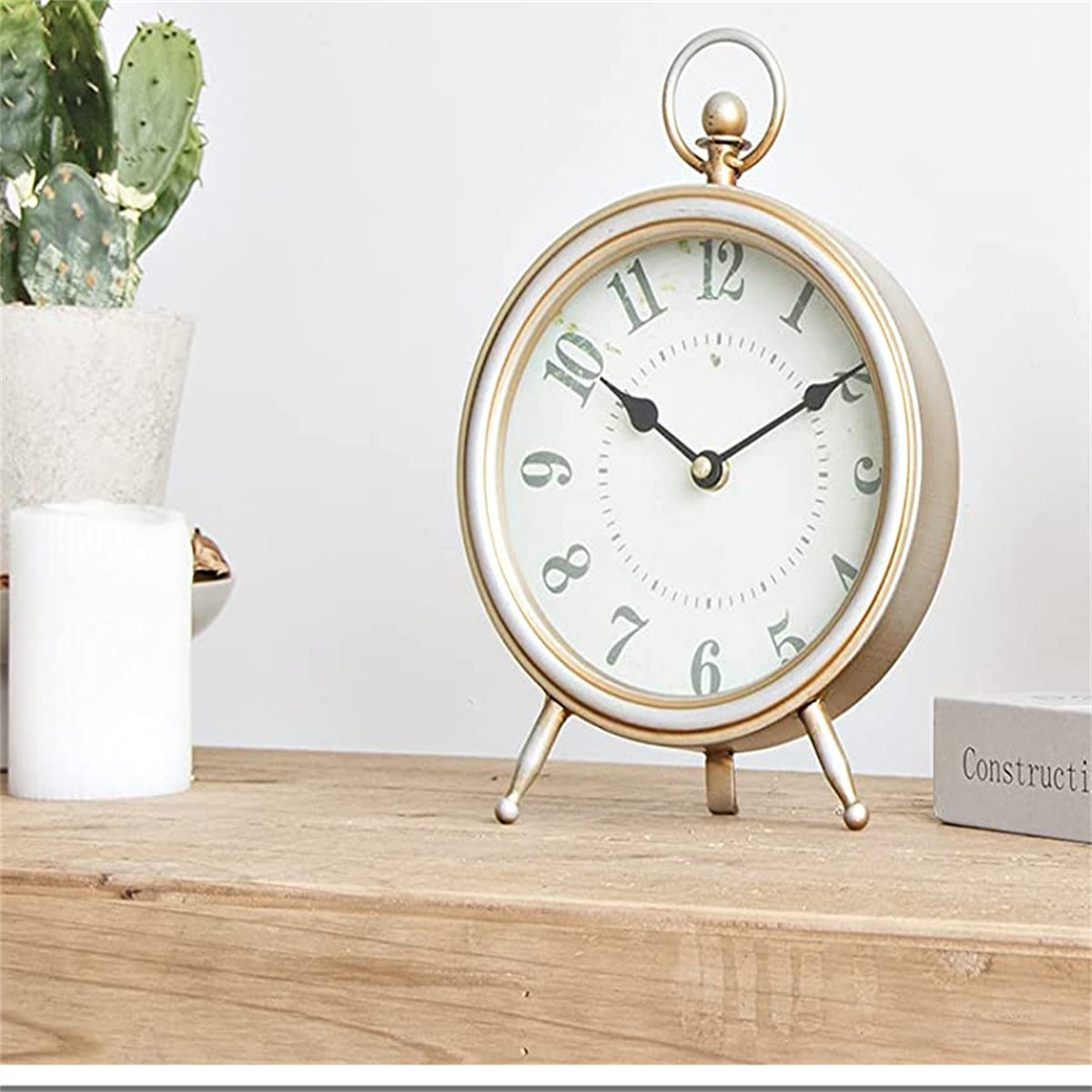 Home & Living Home Décor rustic table clock