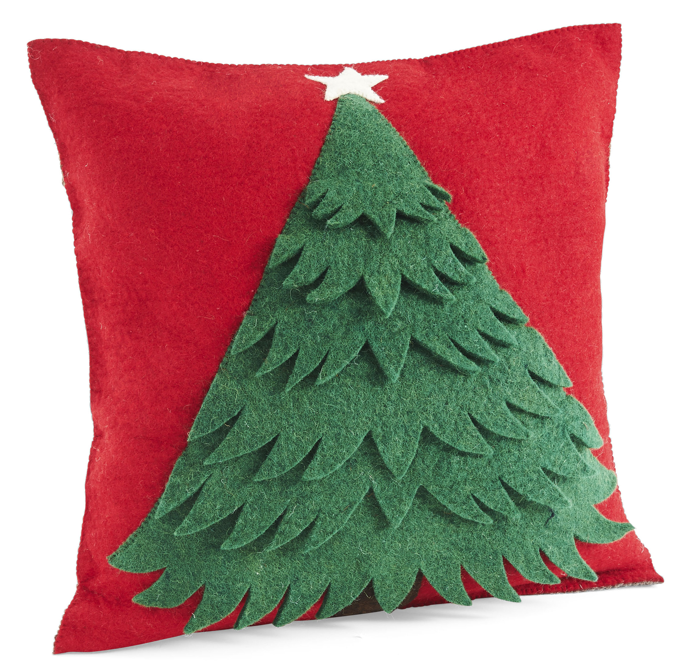 The Holiday Aisle Hinton Charterhouse Handmade Christmas Wool Throw Pillow Wayfair