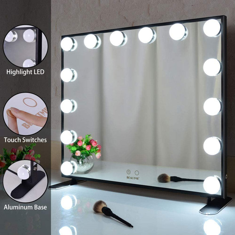 Big led light mirror clearance