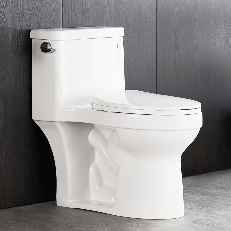Deervalley 1 28 Gpf Water Efficient Elongated One Piece Toilet Seat Included Reviews Wayfair