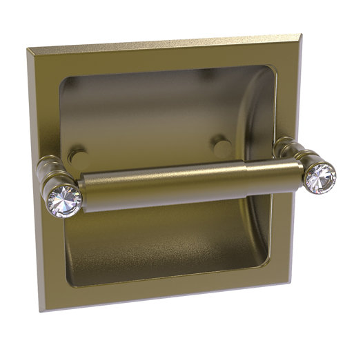 Darby Home Co Arminta Crystal Upright Wall Mount Toilet Paper Holder Wayfair