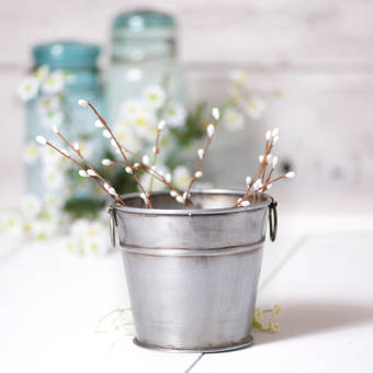 August Grove Danyel Iron Tin Pot Planter Wayfair