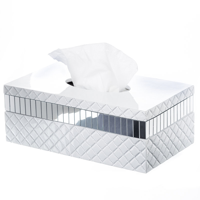 Orren Ellis Lorrie Rectangular Tissue Box Cover Reviews Wayfair Lorrie Rectangular Tissue Box Cover