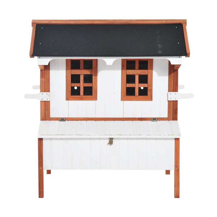 Tucker Murphy Pet Gennessee Wooden Cottage Raised Portable