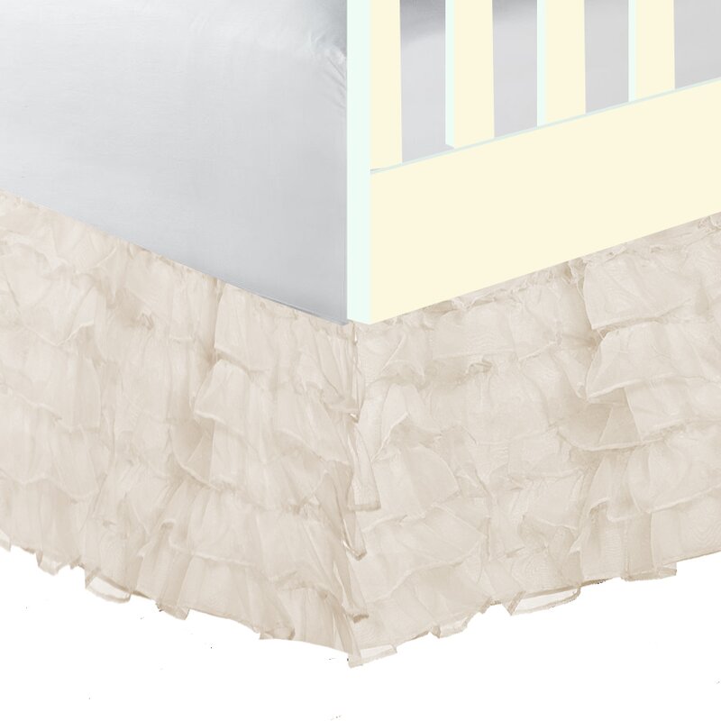 extra long crib skirt