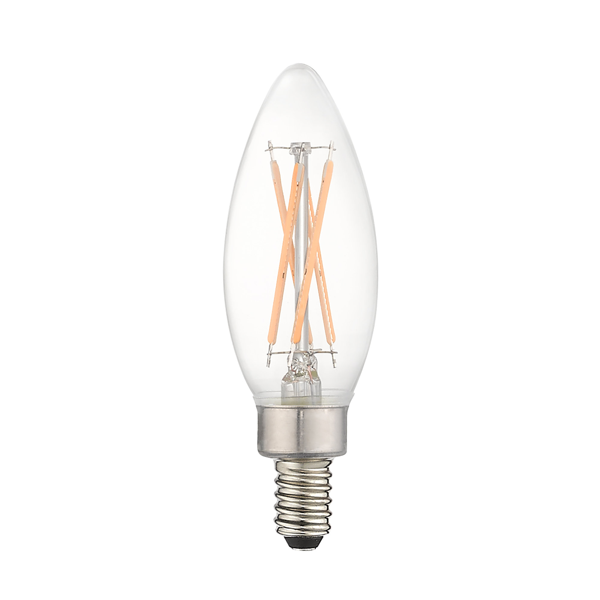 Teiber Clear Light Bulb Candelabra Base 2 Watt 2ccs LED 2700K /120 Volts 