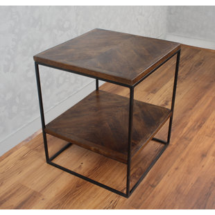 Go to store & view more images 17 Stories Sharell Mango Parquet End Table