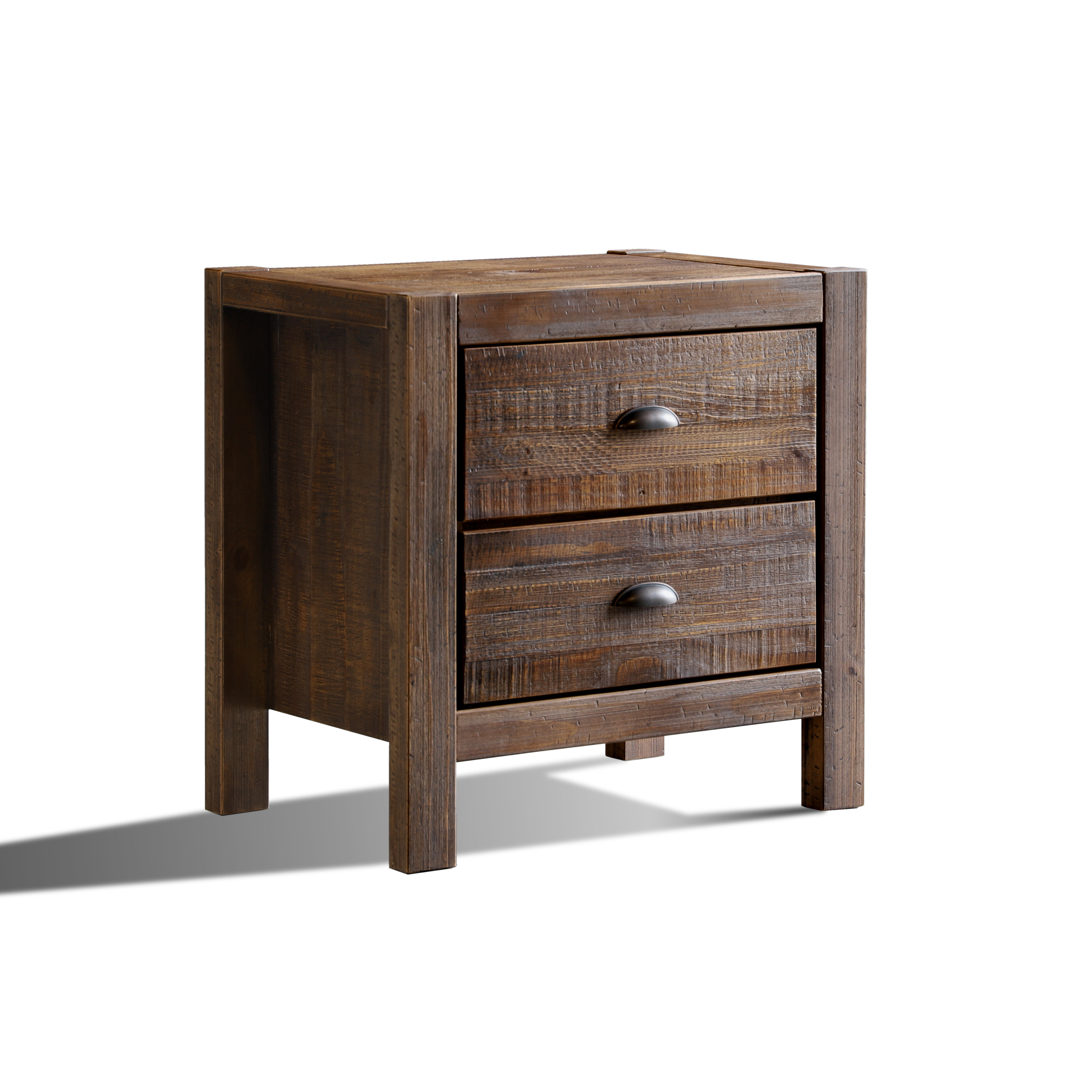 Grain Wood Furniture Montauk 24'' Tall 2 Drawer Solid Wood Nightstand