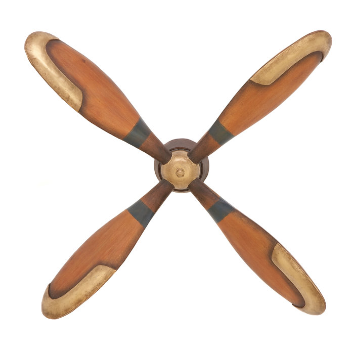 Antique Plane Propeller Metal Wall Décor Antique Plane Propeller Metal Wall Décor