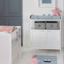 Changing Table and Chest Set in White 35.5 in 