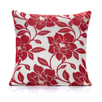large red cushion covers