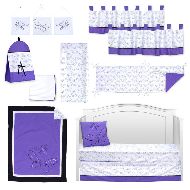 Harriet Bee Jayvion Butterflies And Dragonflies 13 Piece Crib