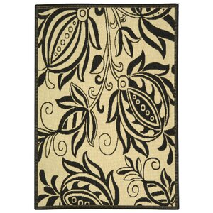 Laurel Sand/Black Indoor Area Rug