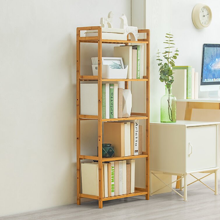 17 Stories Audrielle 128Cm H Solid Wood Standard Bookcase | Wayfair.co.uk