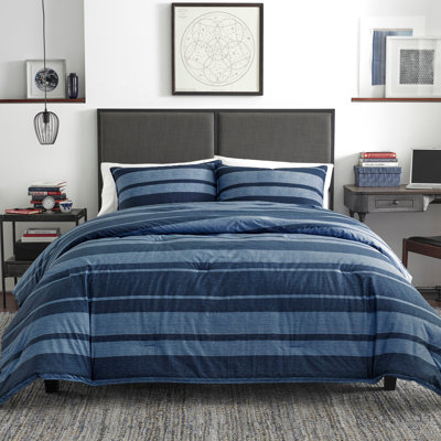 Nautica Longpoint Navy Reversible Cotton Comforter Set