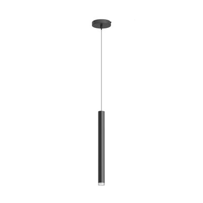 Steelos 1-Light Cylinder Pendant Blackjack Lighting Finish: Matte Black