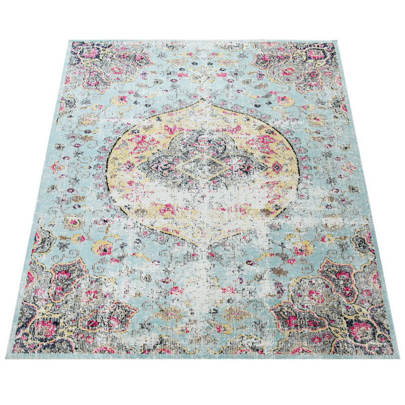 World Menagerie Efraim Oriental Flatweave Turquoise Indoor Outdoor Use Area Rug Reviews Wayfair