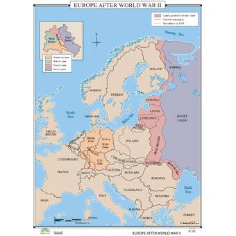 map of europe after Universal Map World History Wall Maps Europe After World War Ii map of europe after