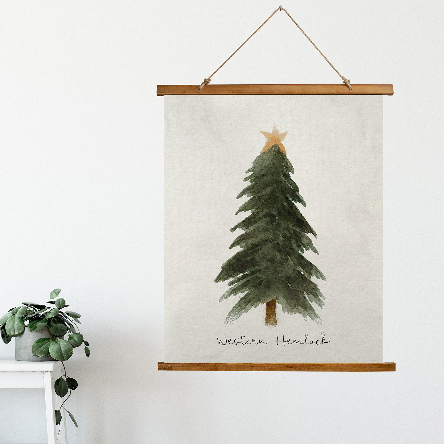 Loon Peak Microfiber West Hemlock Christmas Tree Scroll Tapestry Wayfair