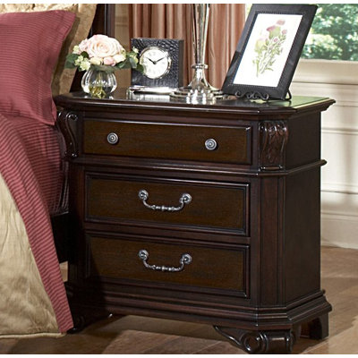 Raftery 3 Drawer Nightstand