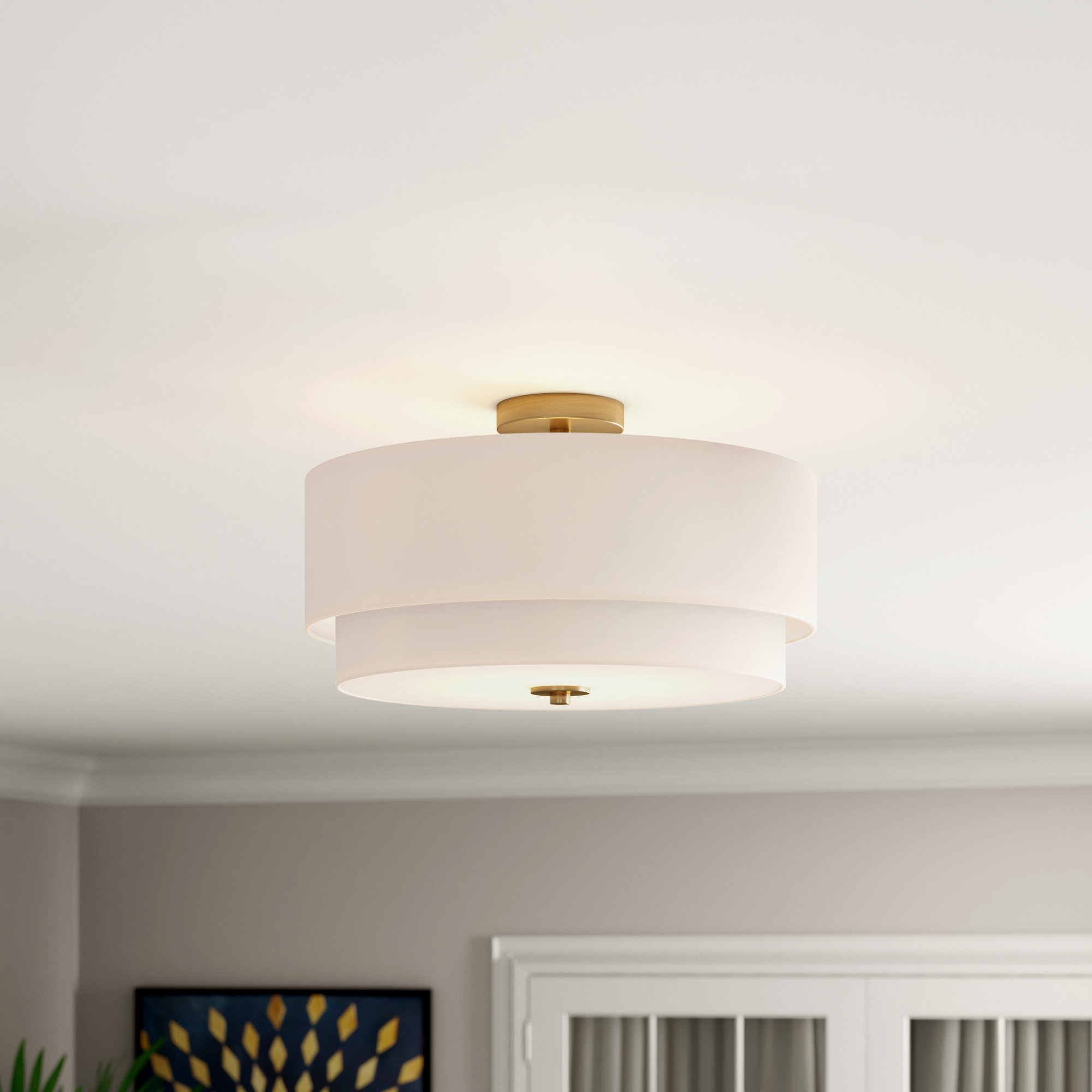 Mercer41 Macdonald 4 Light 20 5 Semi Flush Mount Reviews Wayfair