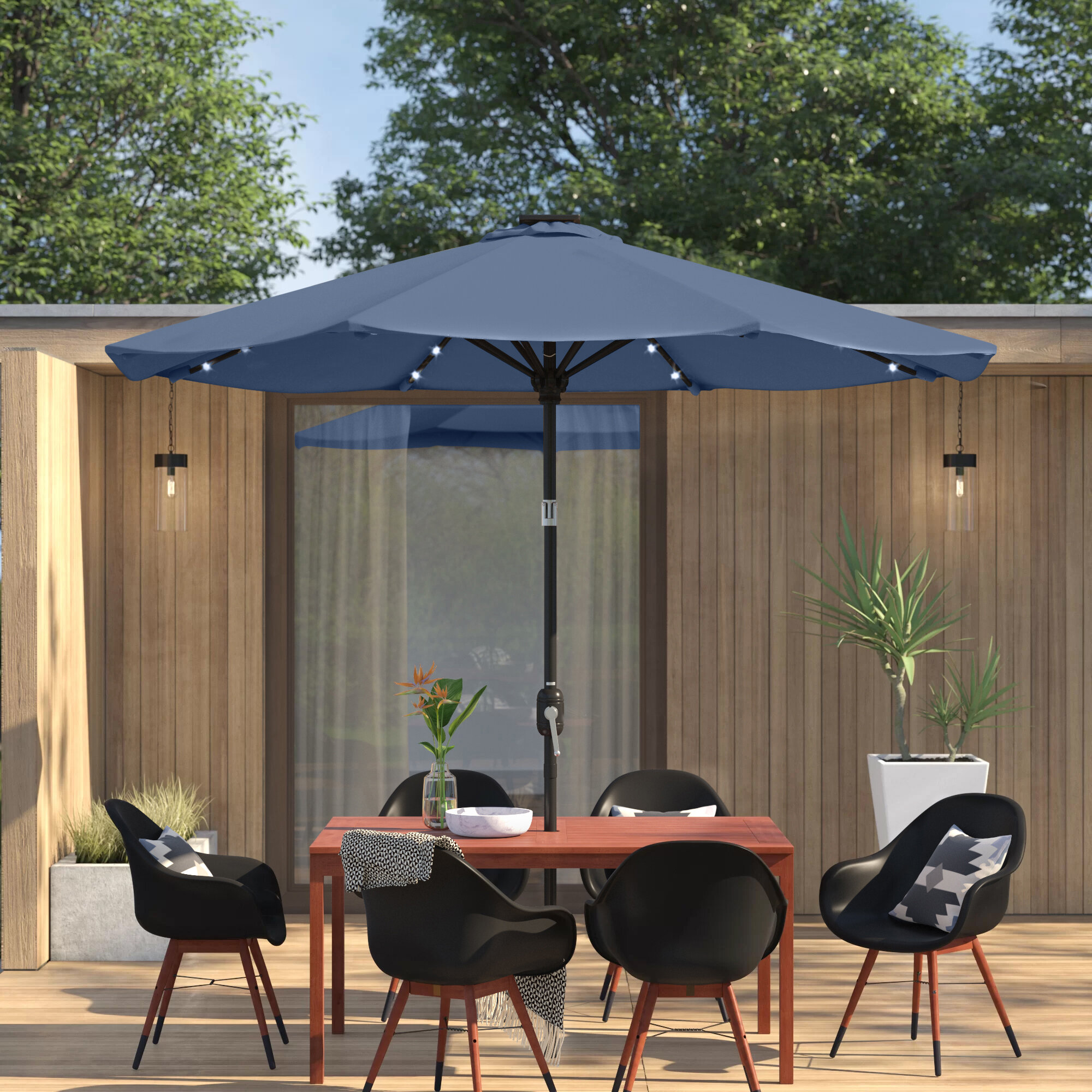 Lighted Patio Umbrellas You Ll Love In 2020 Wayfair