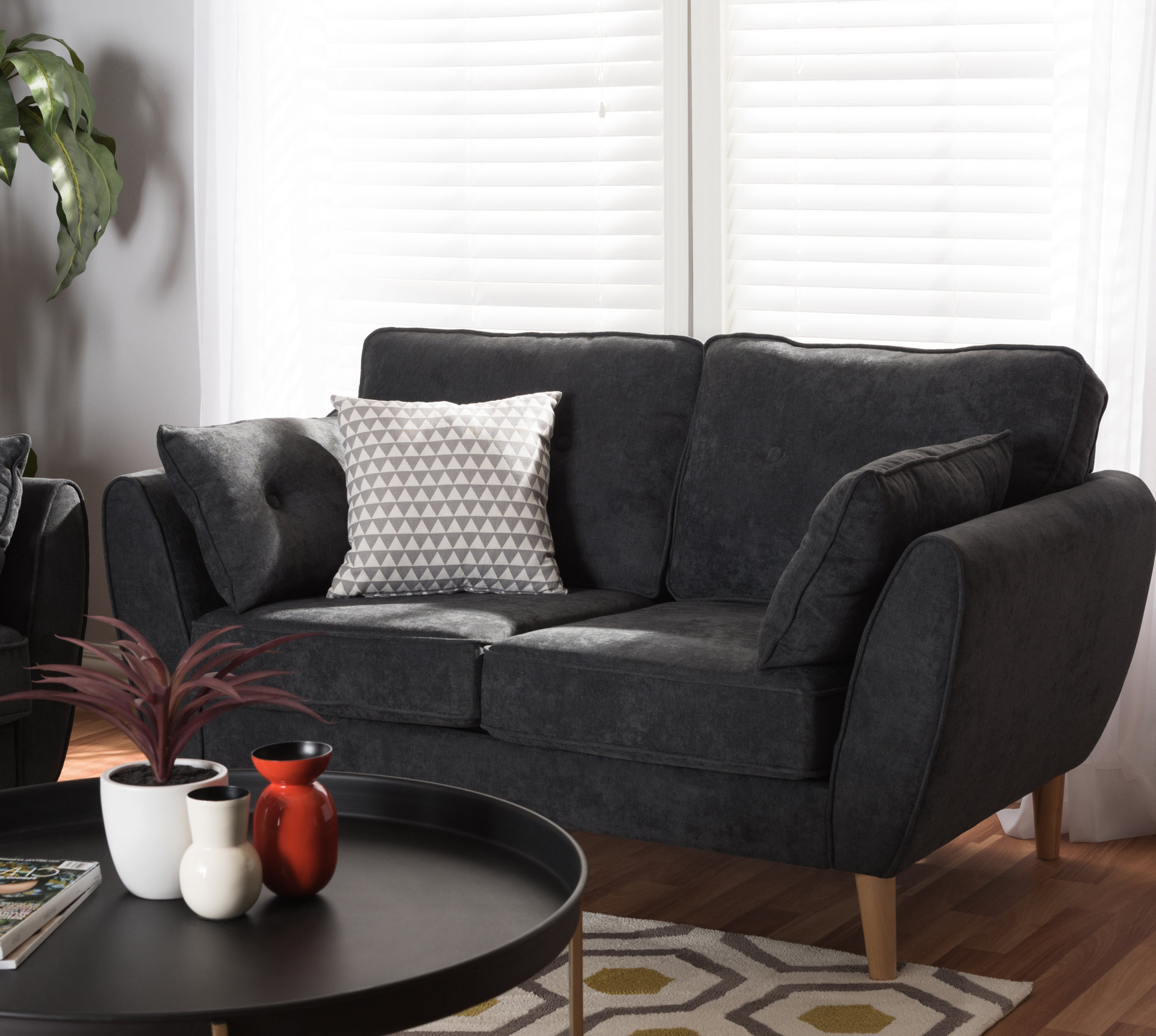 Oliver Crosstown 57.87'' Upholstered Loveseat Wayfair