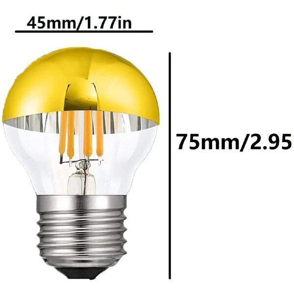 fidigeilo 4 Watt G45 LED Dimmable Light Bulb | Wayfair