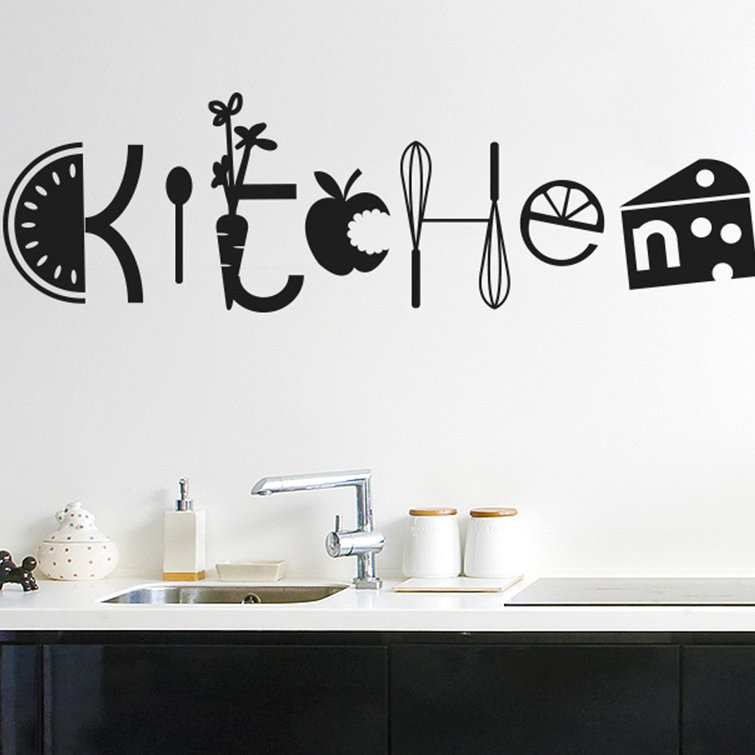 East Urban Home Assorted Kitchen Sign Wall Sticker Wayfair Co Uk