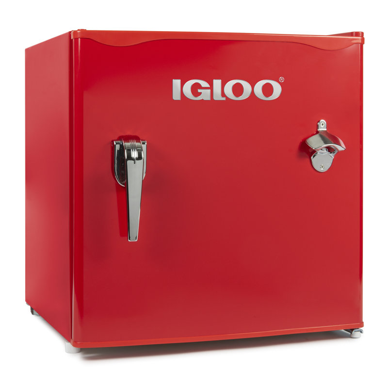 Igloo Retro 1 6 Cu Ft Freestanding Mini Fridge With Freezer Reviews Wayfair