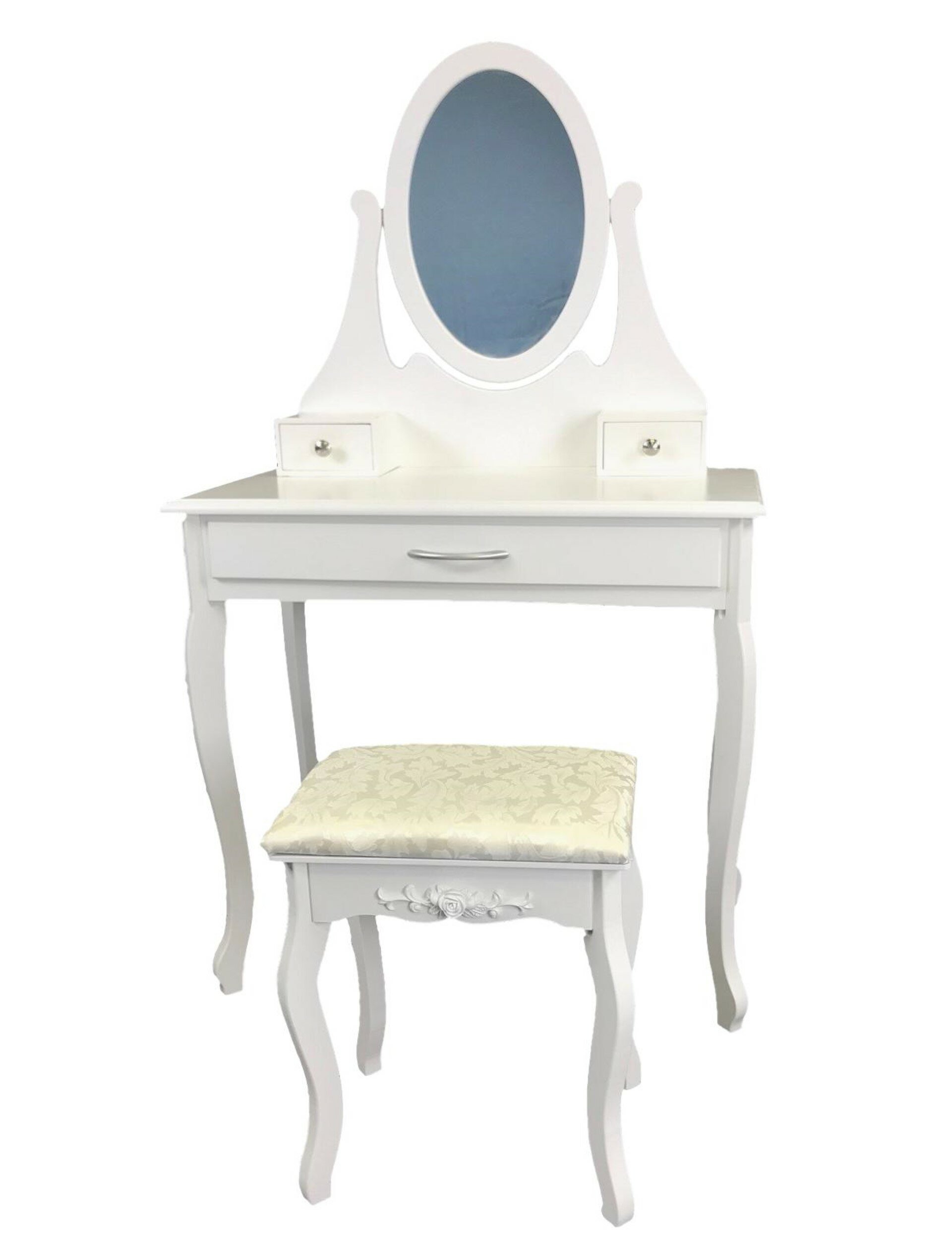 Ophelia Co Kittie Makeup Vanity With Stool And Mirror Reviews Wayfairca