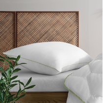 2 Pack Pillows 200TC Cotton Extra Firm King Bed Pillows for Side Back Sleepers 