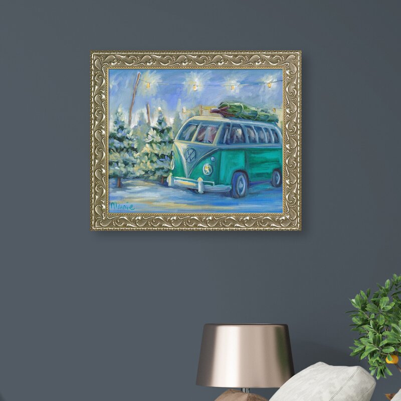VW Christmas by Marnie Bourque - Picture Frame Painting on Canvas