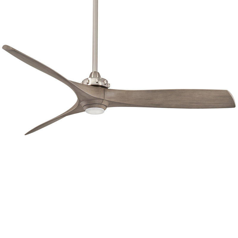 60 Aviation Led 3 Blade Led Ceiling Fan With Remote Light Kit Included Reviews Allmodern