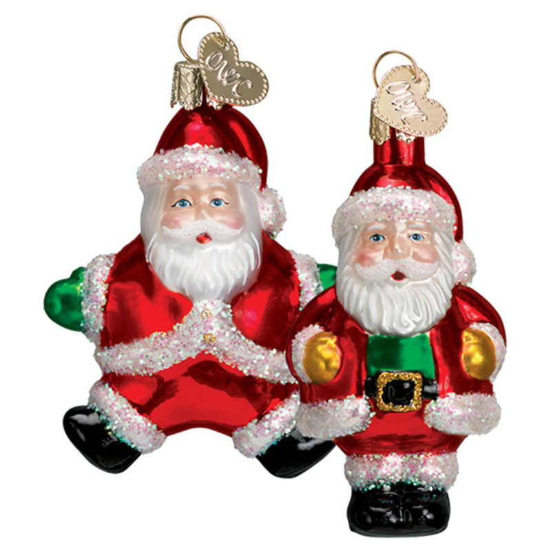 Old World Christmas 2 Piece Miniature Santa Hanging Figurine Ornament Set Wayfair