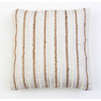 James Home Woolen Tina Pillow Decorative Pillow Gray