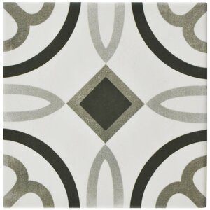 Haute 5.88 x 5.88 Ceramic Field Tile in Gray/Whi...