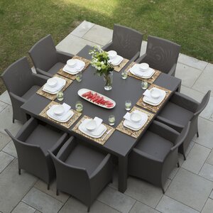 Calais 9 Piece Dining Set with Cushions