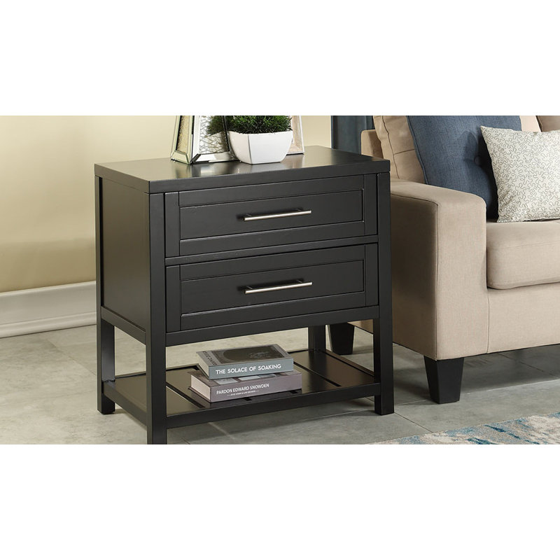 Latitude Run Greater Taree 2 Drawer Nightstand Reviews Wayfair